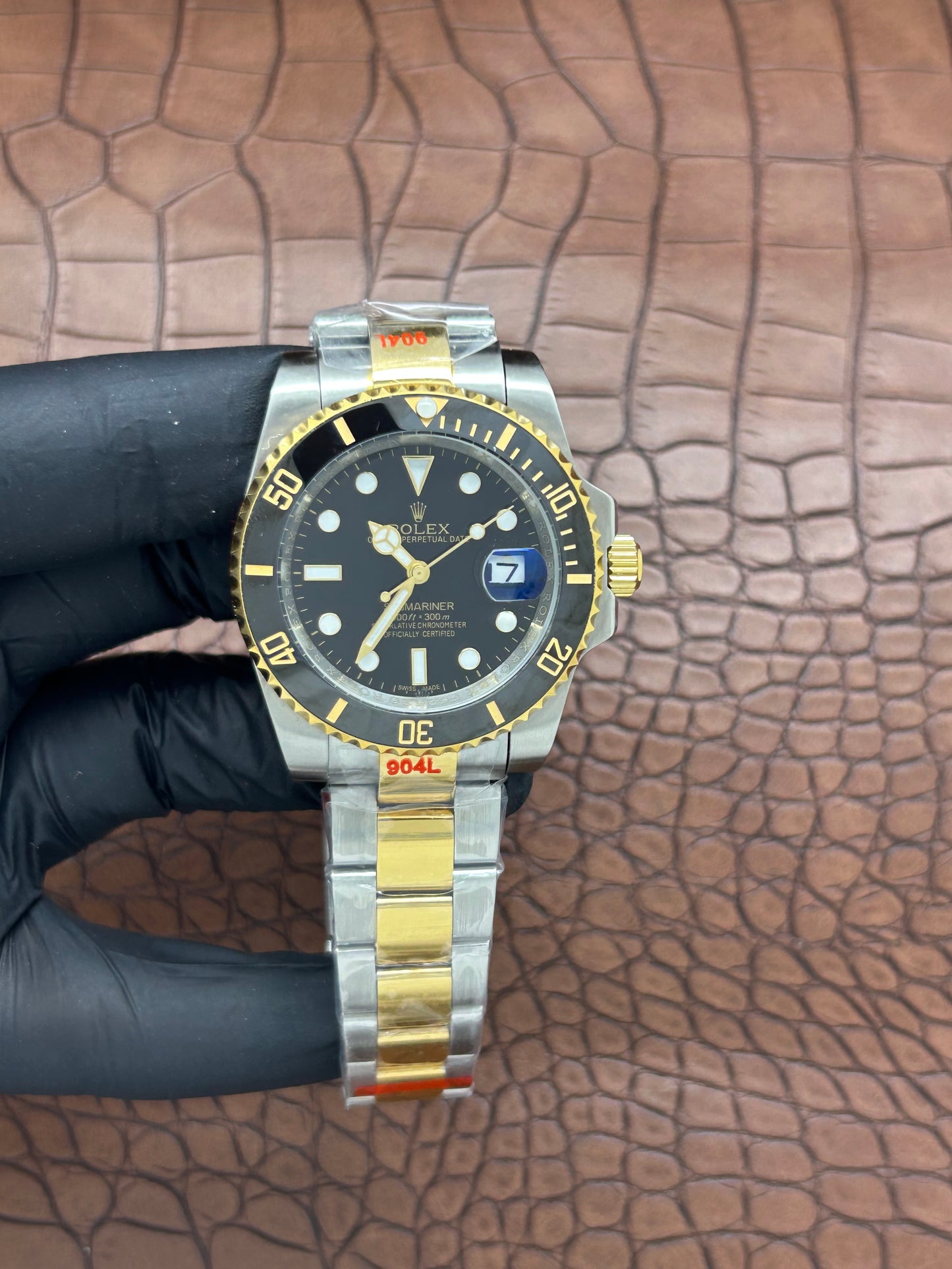 Sub nero acciaio e oro